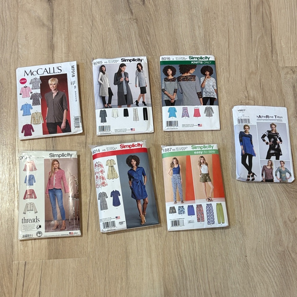 Simplicity || McCall’s || Vogue || women’s sewing pattern bundle || UNCUT